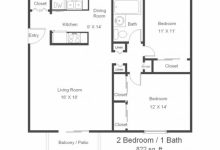 2 Bedroom 2 Bathroom Apartment Floor Plans