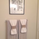 Hanging Decorative Towels In Bathroom