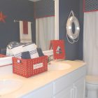 Red White And Blue Bathroom Decor