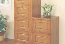 Wood File Cabinet 4 Drawer