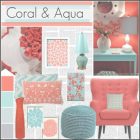 Aqua And Coral Bedroom Ideas