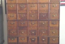 Antique Card File Cabinet