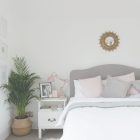 Blush White And Grey Bedroom