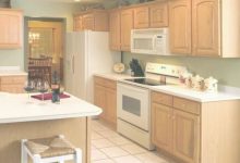 White Appliances With Oak Cabinets