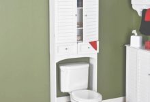 White Space Saver Bathroom Cabinet