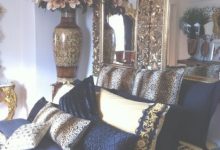 Navy Blue And Gold Bedroom