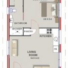 Granny Flat Floor Plans 1 Bedroom