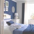 Blue And White Walls Bedroom