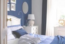 Blue And White Walls Bedroom