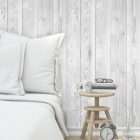 Grey Wood Wallpaper Bedroom