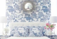 Blue And White Wallpaper For Bedrooms
