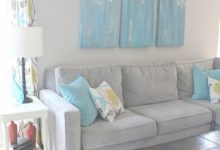 Gray And Turquoise Living Room