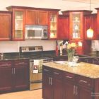 Red Kitchen Cabinets With Black Glaze