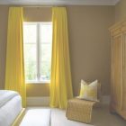 Bright Yellow Bedroom Curtains
