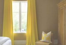 Bright Yellow Bedroom Curtains