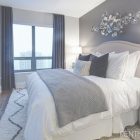 Navy And White Bedroom