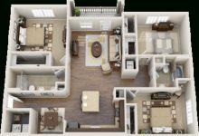 Luxury Apartment Floor Plans 3 Bedroom