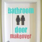 Decorative Bathroom Door Signs