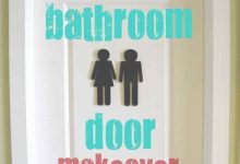 Decorative Bathroom Door Signs