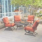 Patio Furniture Fire Pit Table Set