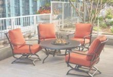 Patio Furniture Fire Pit Table Set