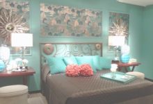 Brown And Turquoise Bedroom