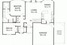 2 Bedroom Floor Plans With Garage