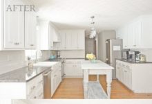 Paint Cabinets White Before After