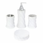 White Bathroom Accessories Set