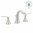 Widespread Bathroom Faucet Brushed Nickel