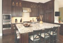 Kitchen With Brown Cabinets