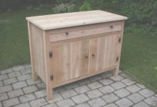 Outdoor Wood Cabinet