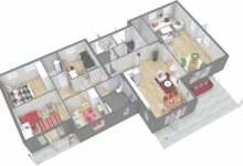 4 Bedroom House Floor Plans 3D