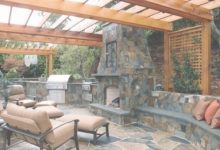 Outdoor Kitchen And Fireplace Designs