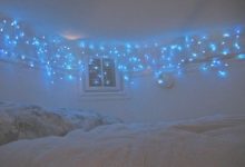 Blue Christmas Lights In Bedroom