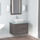 Glass Top Bathroom Vanity