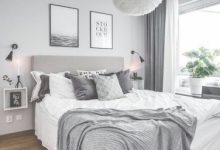 Grey And White Walls Bedroom