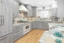 Grey Stained Oak Cabinets