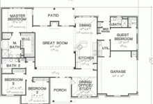 One Story 4 Bedroom Farmhouse Plans