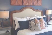 Copper And Blue Bedroom