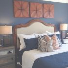 Blue And Copper Bedroom