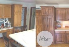 Spray Stain Cabinets