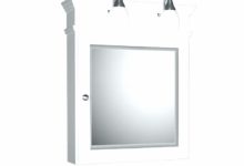White Medicine Cabinet With Mirror And Lights