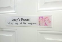 Custom Bedroom Door Signs