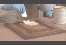Painting Stained Kitchen Cabinets