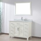 42 Inch White Bathroom Vanity