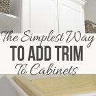 Adding Molding To Kitchen Cabinets