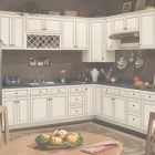 Cream And Brown Kitchen Cabinets
