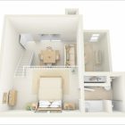 One Bedroom Apartment Layout Ideas
