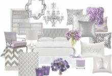 Purple And Silver Bedroom Accessories